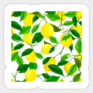 Watercolor Lemon Sticker